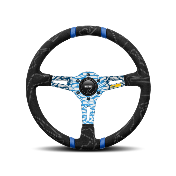 Спортивный руль MOMO ULTRA BLUE